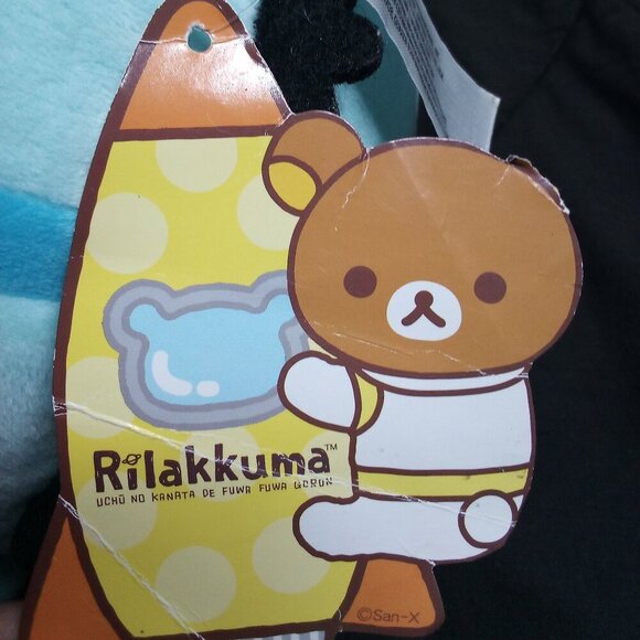 NWT San-X Rilakkuma Astronaut Duck Plush Toy 7" - Picture 3 of 6